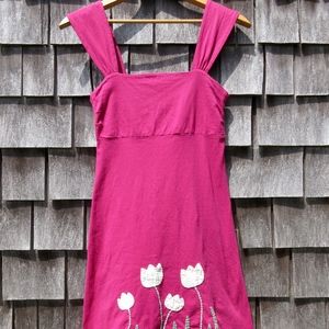 Fuchsia Dress with Flower detail by Synergy